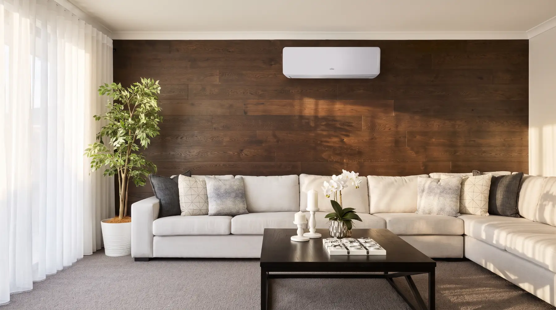 Multi head air conditioning in living room