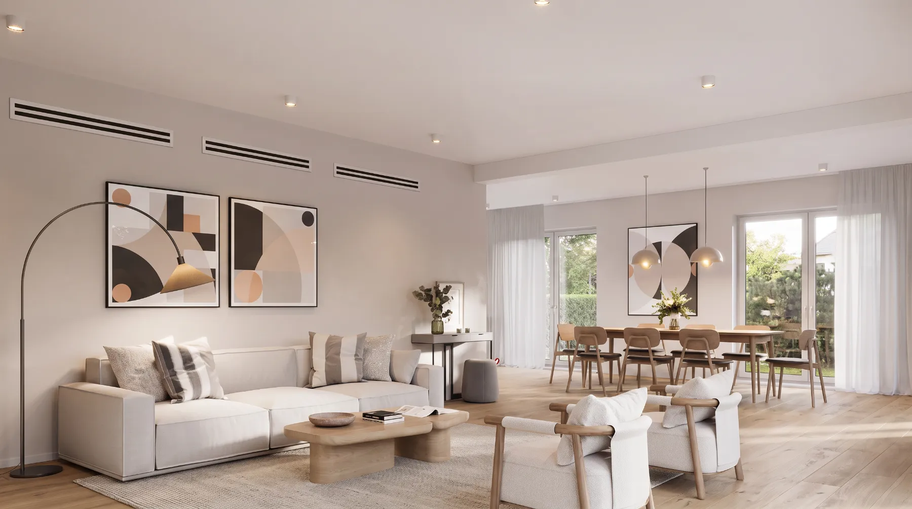 Vrv air conditioning in living room